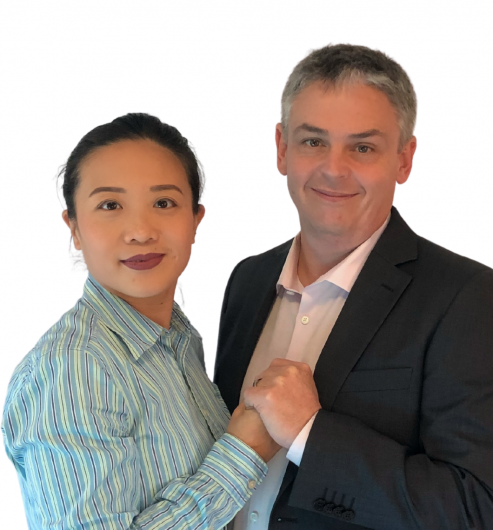 Vivian Cui and Travis Barnhill, Pukeko Rental Managers Auckland South, Central and East.